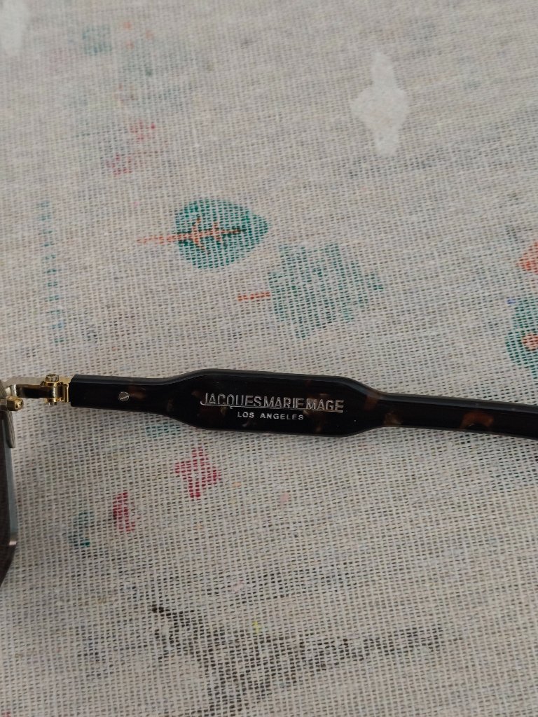 Jacques Marie Mage Rimless Silver Tortoise Temple Sunglasses With Full Box Set — image 5 of 8